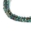 Natural Chrysocolla and Lapis Lazuli Beads Strands X-G-P542-A03-02-4