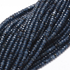 Dyed Natural Malaysia Jade Rondelle Beads Strands G-E316-2x4mm-52-1