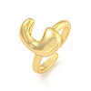 Brass Letter Open Cuff Rings for Women RJEW-G313-01C-G-1