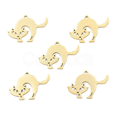 Ion Plating(IP) 201 Stainless Steel Pendants STAS-N098-083LG-1
