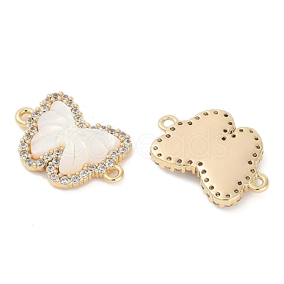 Brass Micro Pave Cubic Zirconia Pendants KK-U043-32G-01-1