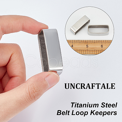 Stainless Steel Belt Loop Keepers FIND-WH0110-795-1