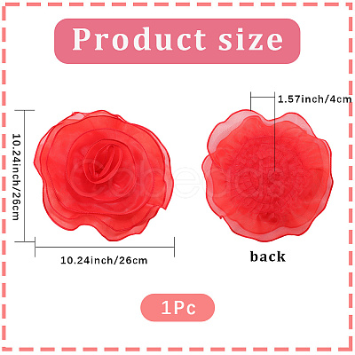 3D Flower Polyester Multilayer Ornament Accessories FIND-WH20008-43A-1