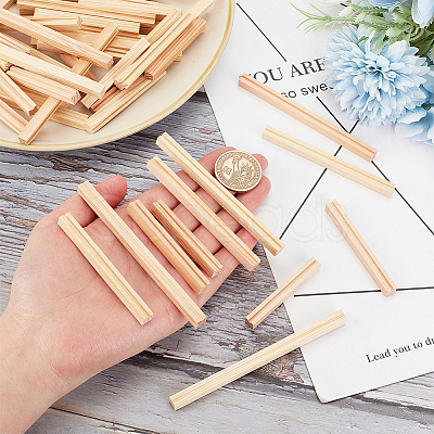 62Pcs 6 Style Pinewood Wooden Dominoes Holder DIY-OC0010-16-1