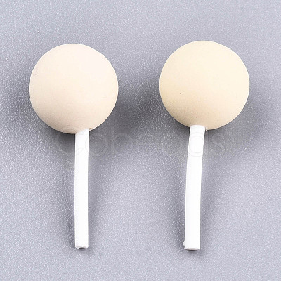 Handmade Polymer Clay 3D Lollipop Beads X-CLAY-T016-82F-1