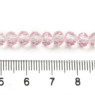 Transparent Baking Paint Glass Beads Strands DGLA-A034-T6mm-D04-1