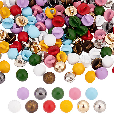 110Pcs 11 Colors Spray Paint Alloy Shank Buttons FIND-GO0002-44-1