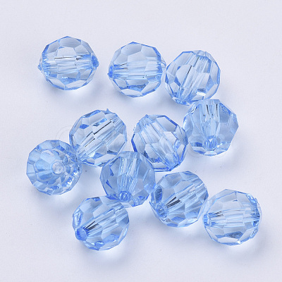 Transparent Acrylic Beads TACR-Q257-6mm-V41-1