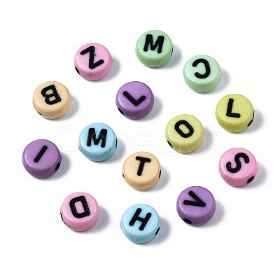 Opaque Mixed Color Acrylic Beads MACR-Q242-007-1