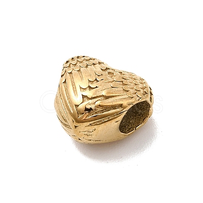 304 Stainless Steel European Beads STAS-B113-01G-1