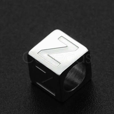 Non-Tarnish 201 Stainless Steel European Beads STAS-N090-LA062-Z-1