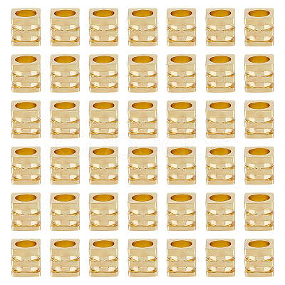 100Pcs Rack Plating Brass Beads KK-GO0001-63-1