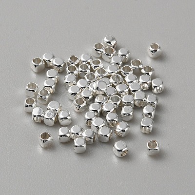 Cube Brass Beads LS-KK-WH0081-64A-1