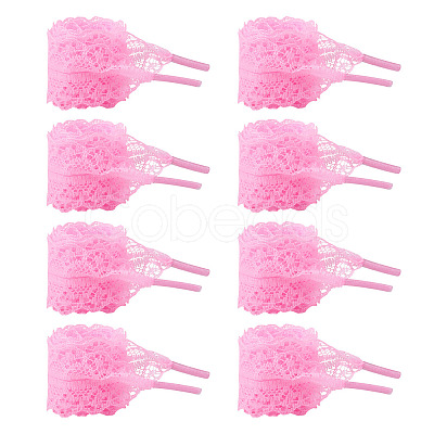 10 Pairs Polyester Lace Shoelaces AJEW-TA0003-14A-1