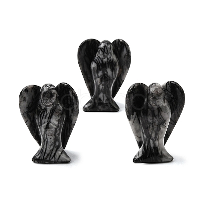Natural Netstone Angel Figurine DJEW-N006-01A-16-1