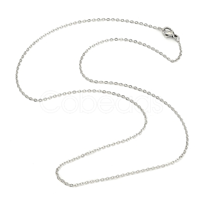 Tarnish Resistant Classic Plain 304 Stainless Steel Mens Womens Cable Chains Necklaces X1-STAS-S029-02-1