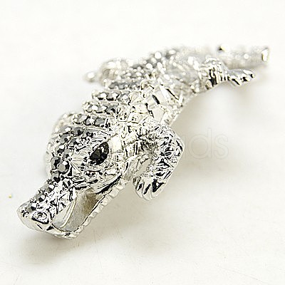 Alloy Rhinestone Links connectors ALRI-H316-M-1