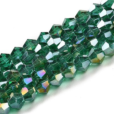 Transparent Electroplate Glass Beads Strands LS-EGLA-A039-T2mm-B10-1
