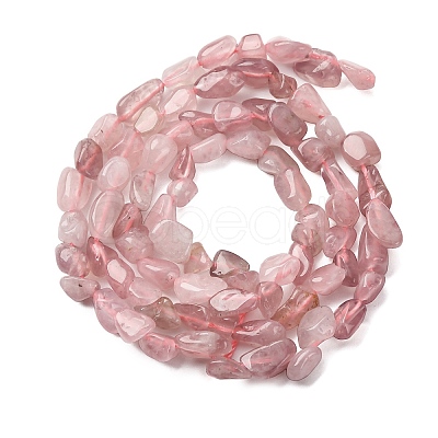 Natural Madagascar Rose Quartz Beads Strands G-I389-A03-1