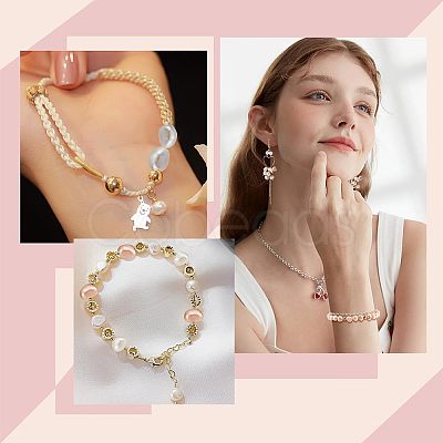 2 Strands Natural Cultured Freshwater Pearl Beads Strands PEAR-NB0001-02-1
