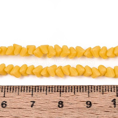 Frosted Opaque Glass Beads Strands GLAA-N017-4mm-22-1