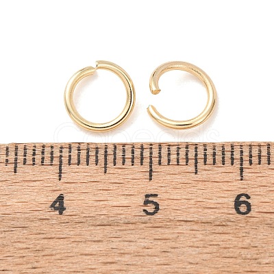 Brass Open Jump Rings KK-G604-08G-04-1