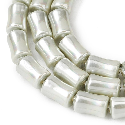 Electroplate Opaque Glass Imitation Pearl Beads Strands EGLA-H113-07D-1