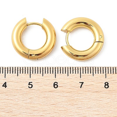202 Stainless Steel Huggie Hoop Earrings EJEW-O087-08L-G-1