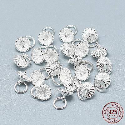 925 Sterling Silver Pendant Bails STER-T002-46S-1