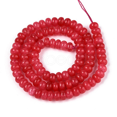 Dyed Natural White Jade Beads Strands X-G-T139-59A-05-1
