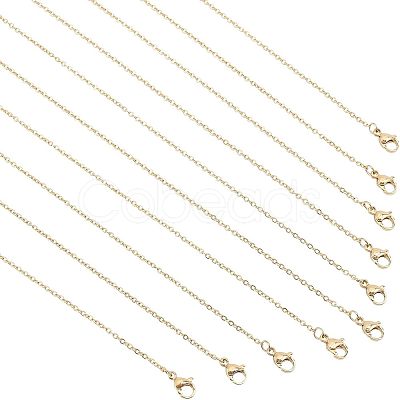 304 Stainless Steel Cable Chain Necklace STAS-UN0017-34G-A-1