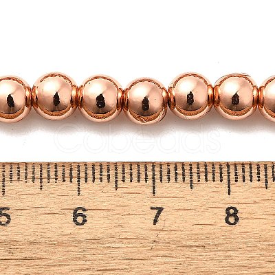 Electroplated Synthetic Magnetic Hematite Beads Strands G-L613-F01-01B-1