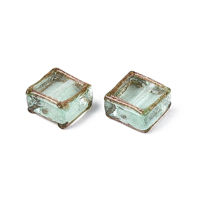 Handmade Gold Sand Lampwork Beads LAMP-N041-01G-1