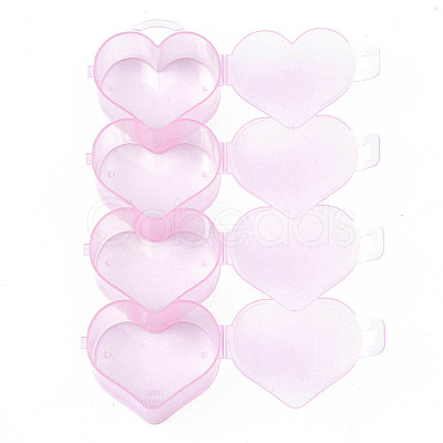 Heart Polypropylene(PP) Bead Storage Container LS-CON-N011-030A-1