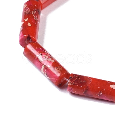 Dyed Synthetic Imperial Jasper Beads Strands G-P529-D01-A03-1