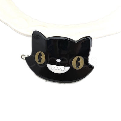 Cellulose Acetate with Iron Hair Clips PW-WG683EB-02-1