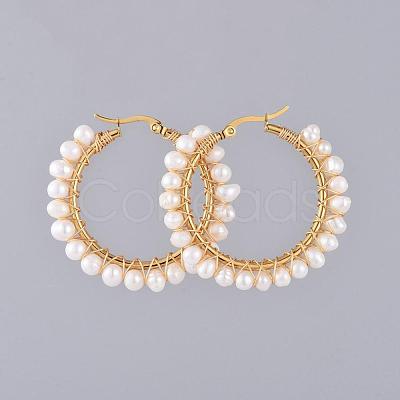 304 Stainless Steel Hoop Earrings EJEW-JE03836-1