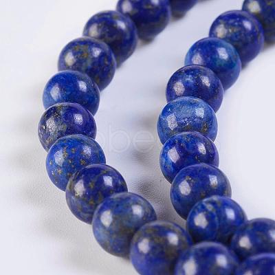 Natural Lapis Lazuli Beads Strands G-K254-01-6mm-1
