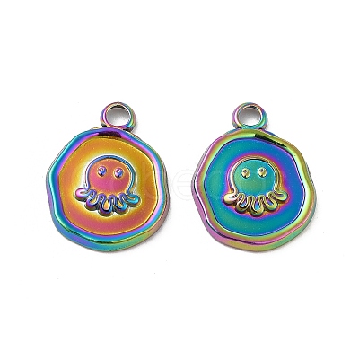 Ion Plating(IP) 304 Stainless Steel Pendants STAS-B032-34MC-1