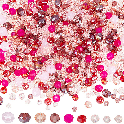 Electroplate & Baking Paint Imitation Jade Glass Beads EGLA-SC0001-27A-1