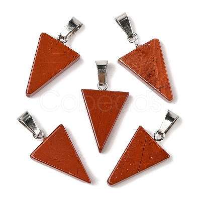 Natural Red Jasper Pendants G-B127-04P-07-1