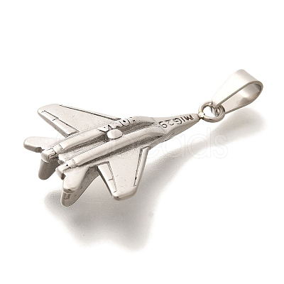 Anti-Tarnish 304 Stainless Steel Pendants STAS-U035-35P-02-1