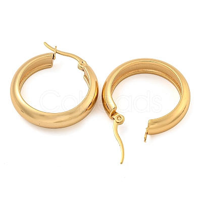 202 Stainless Steel Hoop Earrings X-EJEW-H003-38G-03-1