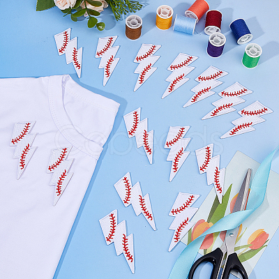15Pcs Embroidery Thread Clothing Patches PATC-DC0001-10-1