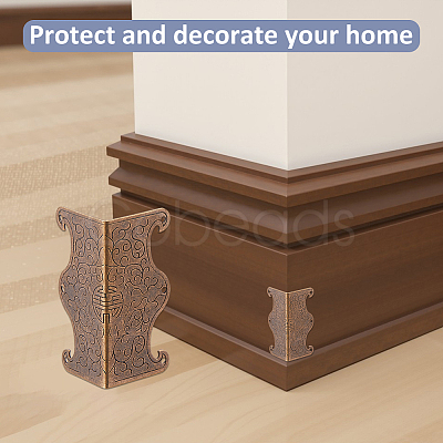 Brass Box Corner Protectors AJEW-WH0752-738AB-1