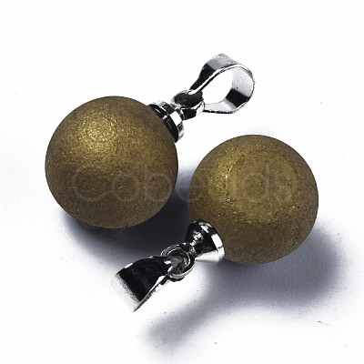 Natural Agate Charms G-Q998-036E-1