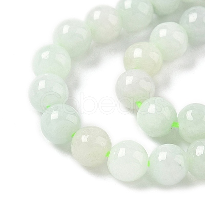 Natural Myanmar Jadeite Beads Strands G-M454-A01-6mm-1