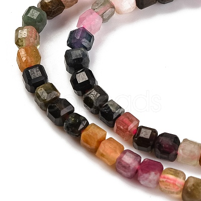 Natural Multicolor Tourmaline Beads Strands X-G-F770-A01-02-1