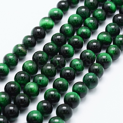 Natural Tiger Eye Beads Strands G-F561-8mm-B01-1