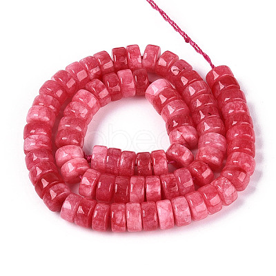 Dyed Natural White Jade Beads Strands G-T143-17G-1